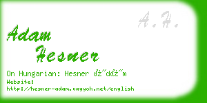 adam hesner business card